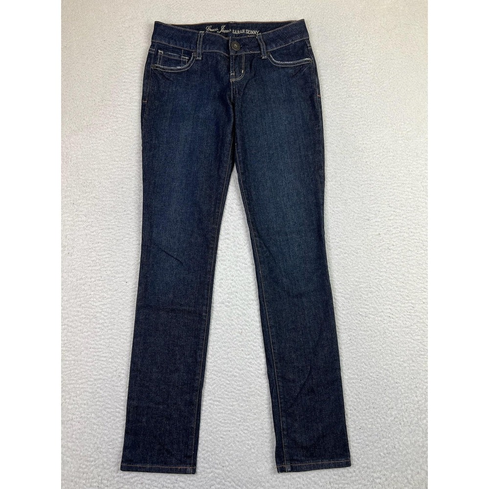 Guess Jeans Womens 26 Dark Wash Sarah Skinny Stretch Denim Pants Blue Slim Fit‎